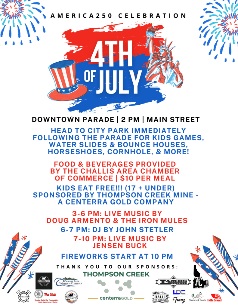 4th of july jensen buck headlines in Challis, Idaho