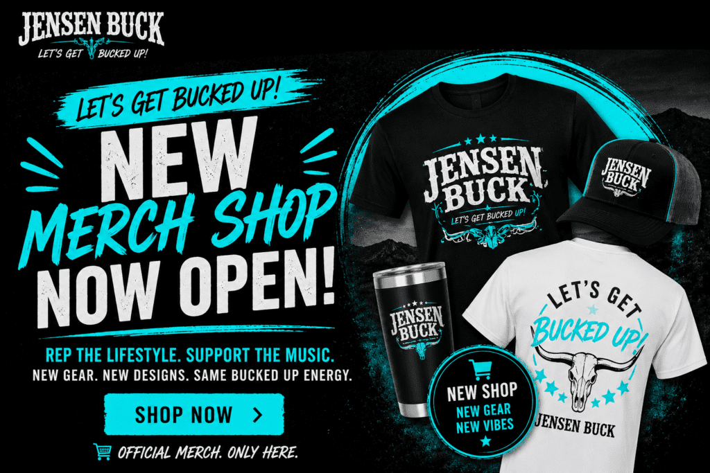 jensen buck music merch shop